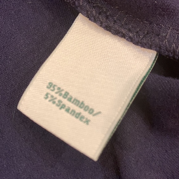 THOMAS KELLY ~Size L~Classic Navy & White Trim Stretch Top ~ - Picture 8 of 14